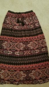 Hippie Boho Maxi Skirt